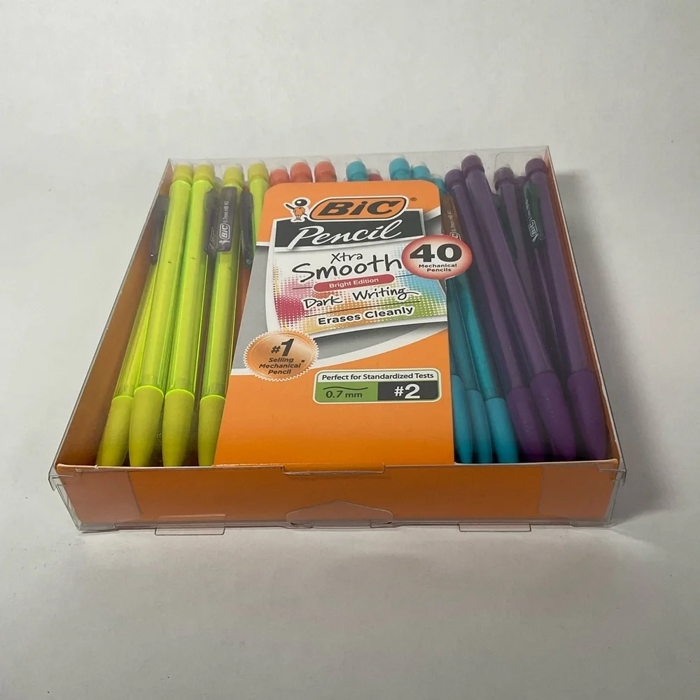 BIC Xtra-Smooth Mechanical Pencils with Erasers, 40-Count